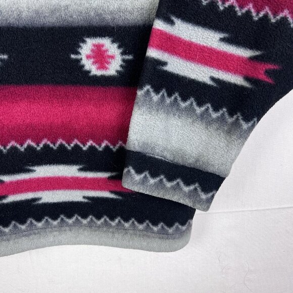 Wrangler Aztec Western Blanket Fleece 1/4 Zip Pullover Size Large Southwest - Picture 11 of 14